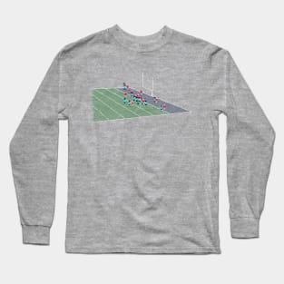 Pixel Football - Touchdown? Long Sleeve T-Shirt